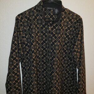 Bolle Size L, Women, light weight windbreaker Full zip, lined, black and tan.